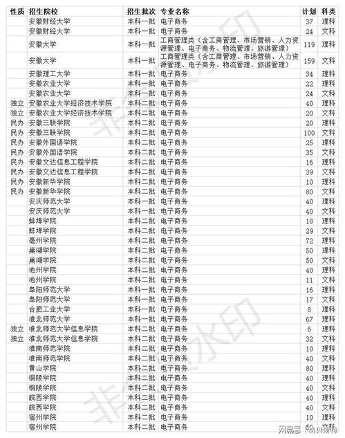 电子商务专业学院排名榜